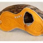 Felt Cuff Sun - Yellow Wris..