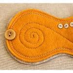 Felt Cuff Sun - Yellow Wris..