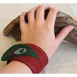 Felt Cuff Orange Peacock - ..