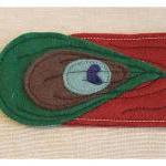 Felt Cuff Orange Peacock - ..