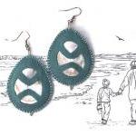 Shell and Felt Earrings - C..