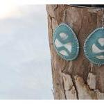 Shell and Felt Earrings - C..