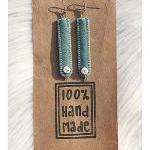Bone and Felt Earrings - Co..