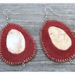 Shell and Felt Earrings - C..