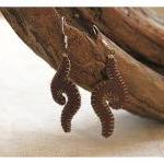 Felt Earrings Spiral - Sim..