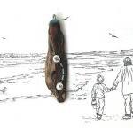 Driftwood Pendant, Felt and..