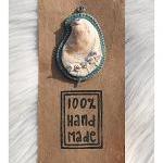 Shell Pendant, Felt and Bon..