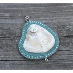 Shell Pendant, Felt and Bon..