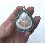 Shell Pendant, Felt and Bon..